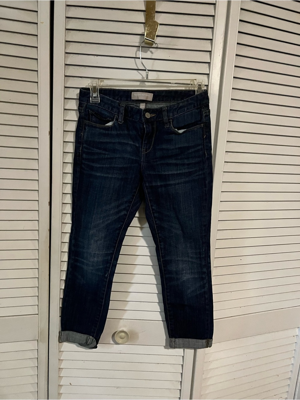 Banana Republic Dark Blue Boyfriend Jeans